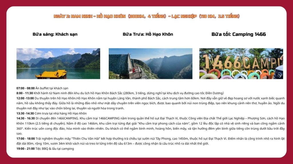 Tour du lịch tự lái Quảng Tây Trung Quốc 5 ngày 4 đêm