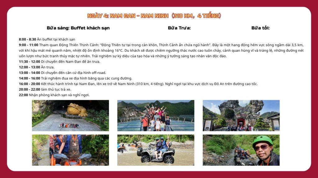 Tour du lịch tự lái Quảng Tây Trung Quốc 5 ngày 4 đêm